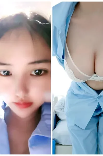 Screenshot 33 aus Japanische Amateur-Stute mit dicken Titten — Krankenschwester-Kostüm und POV-Spiel