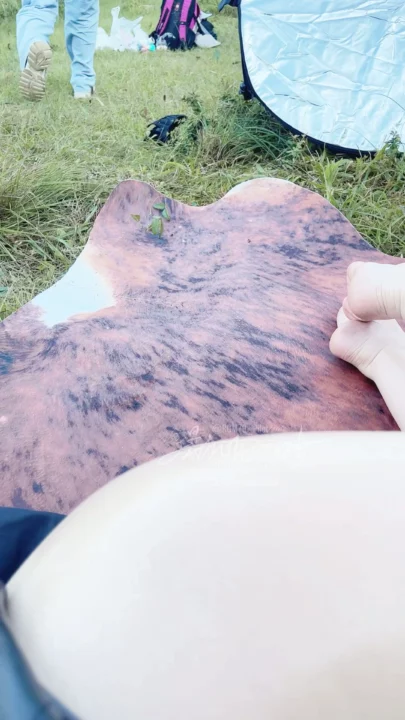 Screenshot 24 from Japanese Cosplay Outdoor POV — Petite Blue-Haired Beauty in Tactical Suit
