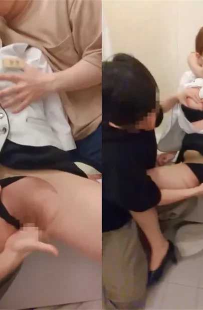 Screenshot 17 aus Japanische Gangbang POV — Büro-Frau im Uniform-Outfit von drei Typen auseinandergenommen, Creampie-Ende
