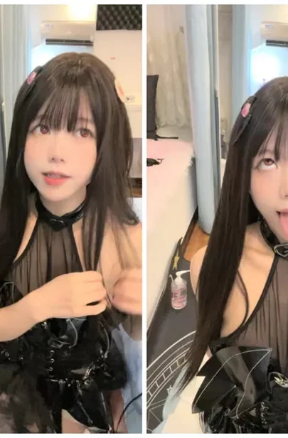 Screenshot 17 from Amadora Japonesa em Primeiro Plano — Brincando com Lingerie Preta e Dildo para Terminar com Gozo Interno