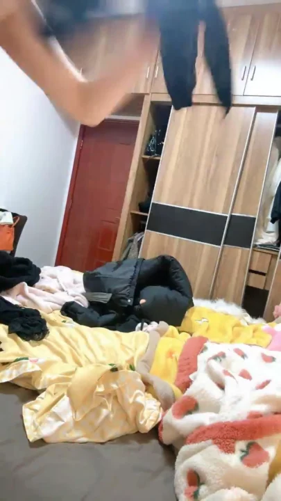 Screenshot 21 from Japanese POV Amateur — Yueyue Teases in Cartoon Robe and Lace Bra