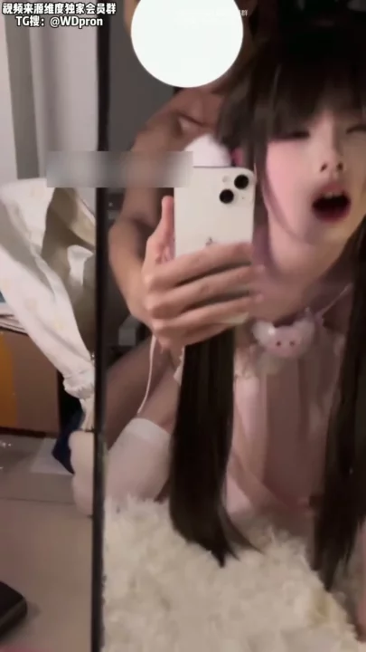 Screenshot 16 from Japanese POV Creampie — Mirror Play with Petite Amateur in Pink Lingerie