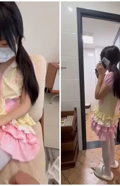 Screenshot 17 from Japanese POV Creampie — Petite Coco in Yellow Dress and Twin Tails