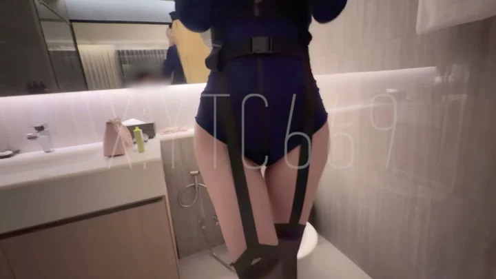 Screenshot 7 from Japanese POV Creampie — Qianqian Cosplay Uniform and Stockings [FC2-PPV-4567890]