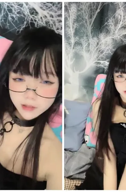 Screenshot 17 from 日本 POV 内射 — 穿黑色内衣和项圈的清瘦素人美女