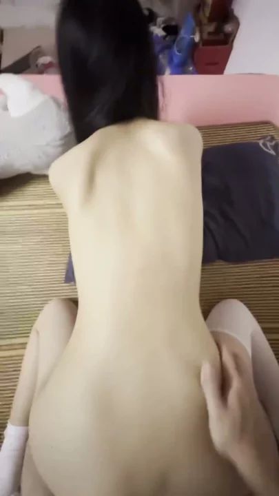 Screenshot 9 from Japanese POV Creampie — Tongtong Takes Hard Action in Stockings and Lingerie