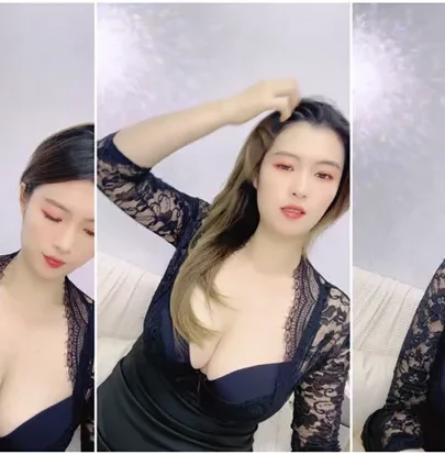 Screenshot 25 from Japanese POV Masturbation — Petite Beauty in Black Lingerie and Thigh-Highs