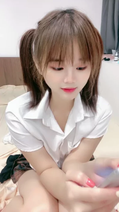 Screenshot 3 from Japanese POV Schoolgirl Uniform — Masturbation and Creampie with Dildo