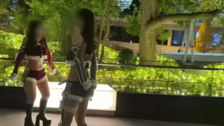 Screenshot 2 from Japanese POV Threesome — Petite Lingerie Lesbians Double-Fucked in Hotel [FC2-PPV-778800]