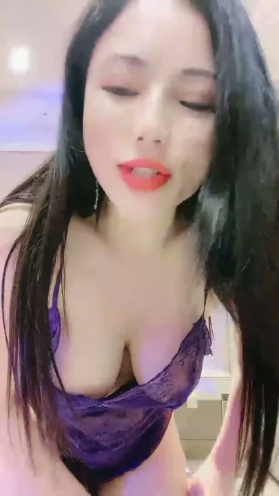 Screenshot 4 from Japanese POV Uncensored — Beibei Squirting in Purple Lingerie and Thigh-Highs