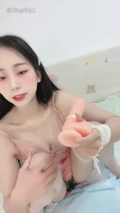 Screenshot 11 from Japanese POV Uncensored — Black Thigh-Highs and Pink Dildo Squirting