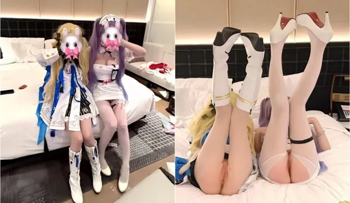 Screenshot 17 from Japanese POV Uncensored — Chinese Amateur Cosplay Threesome with Creampie