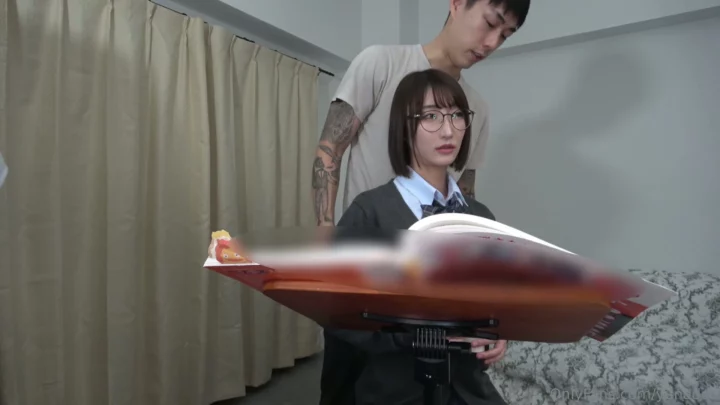 Screenshot 3 from Japanese POV Uncensored — Glasses Gap Moe Creampie with Tattooed White Guy
