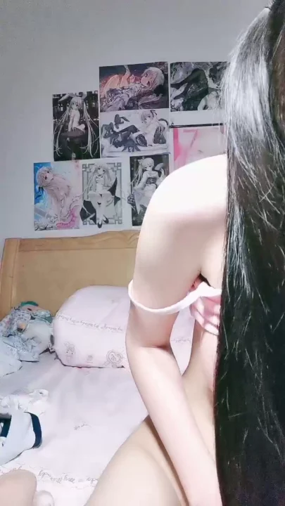 Screenshot 3 from Japanese POV Uncensored — Jingjing’s Solo Masturbation in Pink Bra and Blindfold