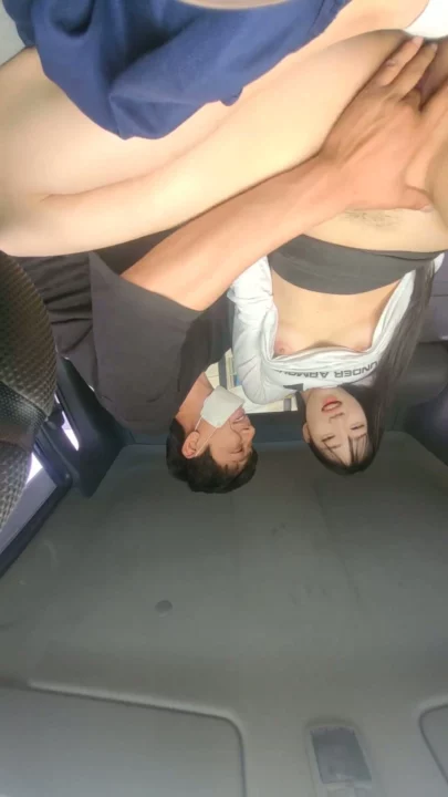 Screenshot 4 from Japanese POV Uncensored — Petite Asian Blowjob and Facial in Car [FC2-PPV]