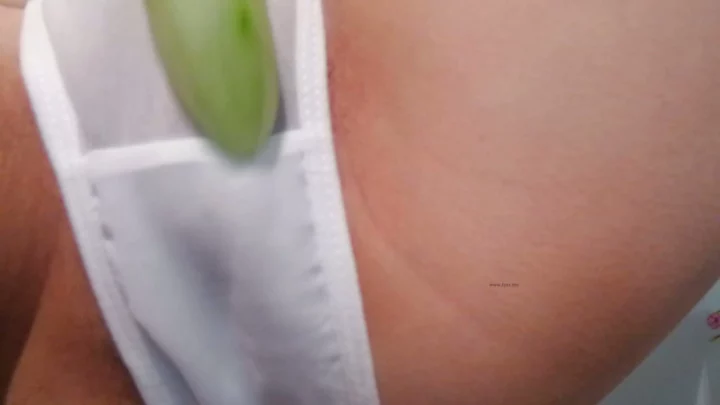 Screenshot 8 from Japanese POV Uncensored — Sasa’s White Lingerie Cucumber Play [FC2-PPV]