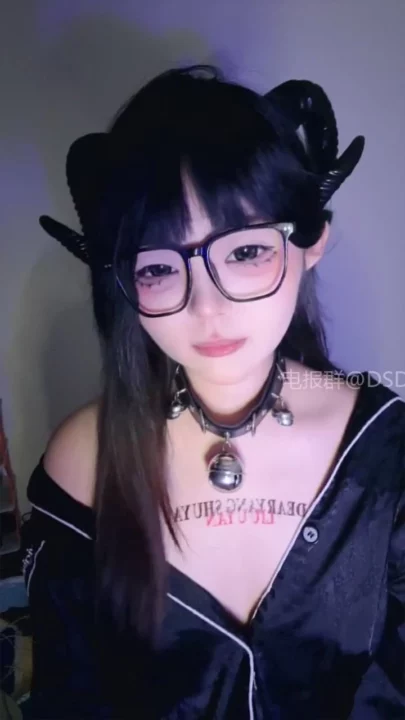 20번 스크린샷, Japanese POV Uncensored Solo — Demon Girl Lele in Lingerie and Glasses에서 캡처됨