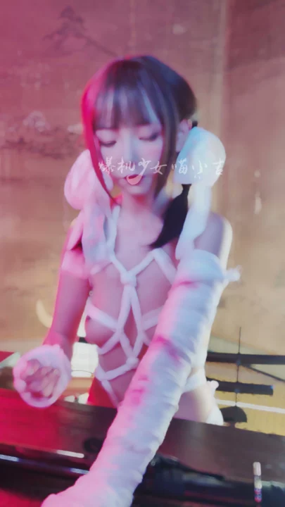 Screenshot 9 from Japanese POV Uncensored — Xixi in Rope Bondage and Katana Pose