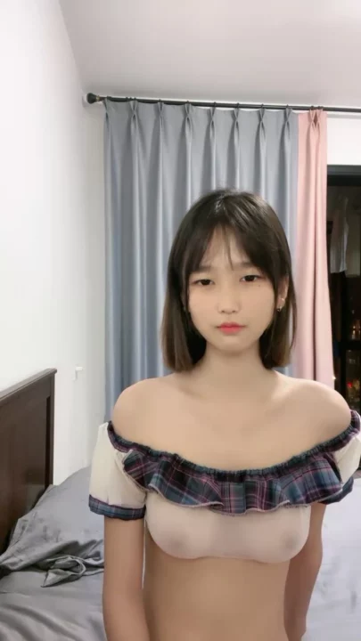 Screenshot 2 from Petite Asian Livestream Leak — Innocent Look, Sheer Lingerie Tease