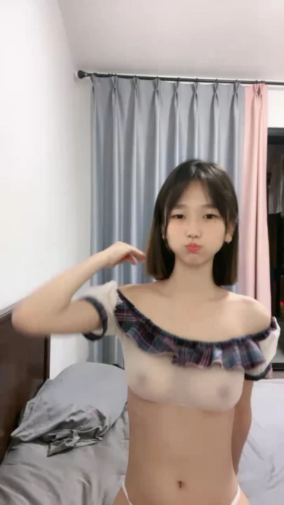 Screenshot 11 from Petite Asian Livestream Leak — Innocent Look, Sheer Lingerie Tease