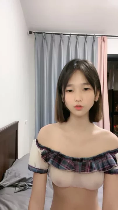 Screenshot 6 from Petite Asian Livestream Leak — Innocent Look, Sheer Lingerie Tease