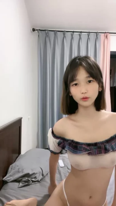 Screenshot 10 from Petite Asian Livestream Leak — Innocent Look, Sheer Lingerie Tease