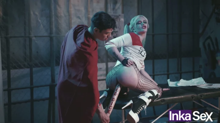 Screenshot 15 from POV Blowjob — Doudou in Harley Quinn Costume Gets Facial