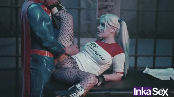 Screenshot 16 from POV Blowjob — Doudou in Harley Quinn Costume Gets Facial