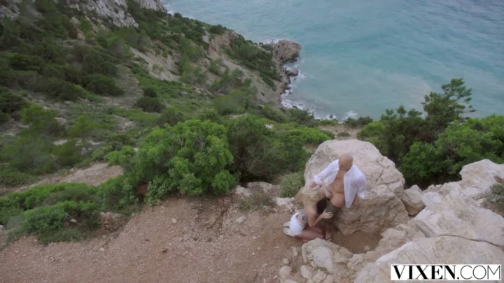 Screenshot 6 from POV Uncensored — European Blonde Interracial Outdoor Scene [VIXEN]