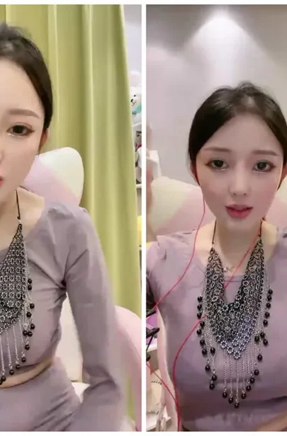 Screenshot 25 aus Solo Asian Lingerie Cosplay — Petite Schönheit zieht sich im Schlafzimmer aus