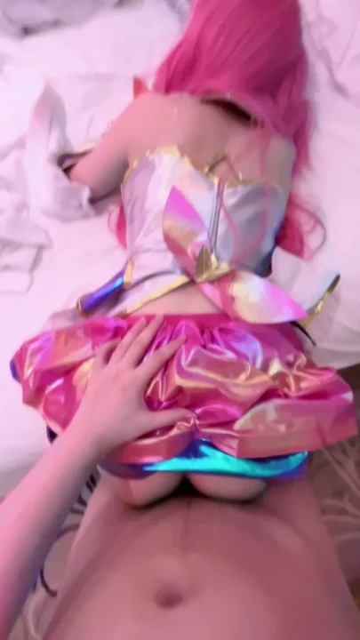 Screenshot 13 from Yumeng Japanese POV Blowjob — Cosplay Deepthroat in Holographic Lingerie