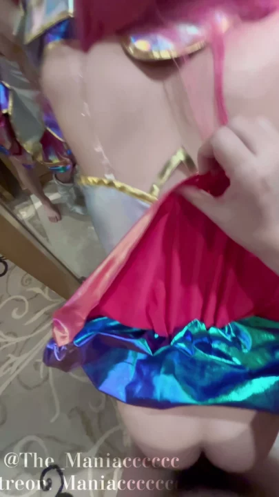 Screenshot 16 from Yumeng Japanese POV Blowjob — Cosplay Deepthroat in Holographic Lingerie