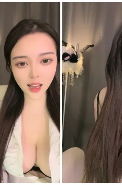 Screenshot 17 from Yuyu Chinese POV Uncensored — Leopard Lingerie and Dildo Play in Hotel