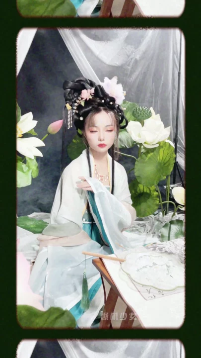 Screenshot 4 from Chinese Solo Masturbation in Traditional Hanfu — Petite Beauty Touches Pussy