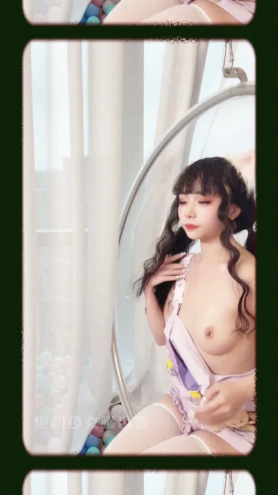 Screenshot 11 from Japanese Solo Tease — Mimi’s Censored Lingerie Strip in Bubble Chair