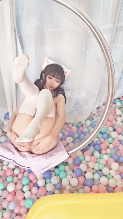 Screenshot 15 from Japanese Solo Tease — Mimi’s Censored Lingerie Strip in Bubble Chair