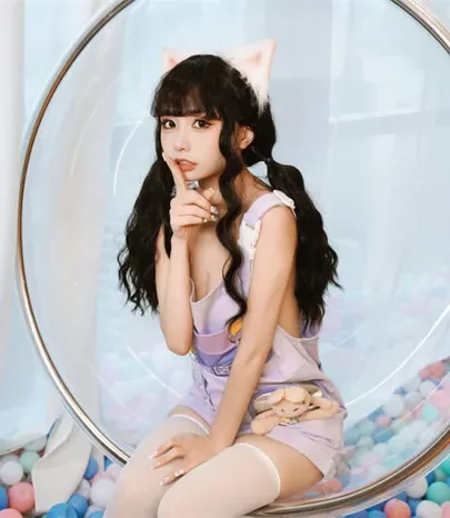 Screenshot 17 from Japanese Solo Tease — Mimi’s Censored Lingerie Strip in Bubble Chair