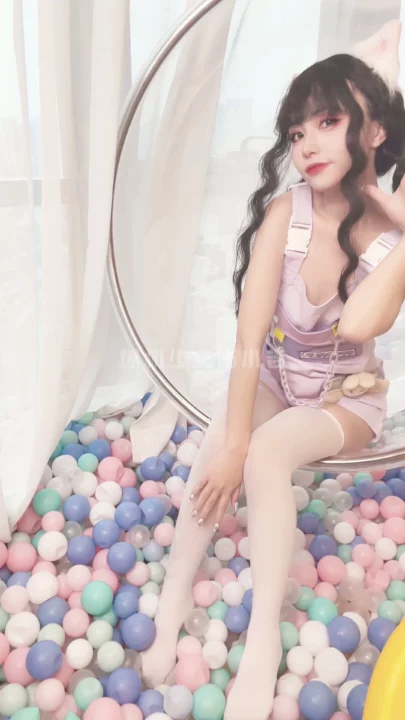Screenshot 10 from Japanese Solo Tease — Mimi’s Censored Lingerie Strip in Bubble Chair